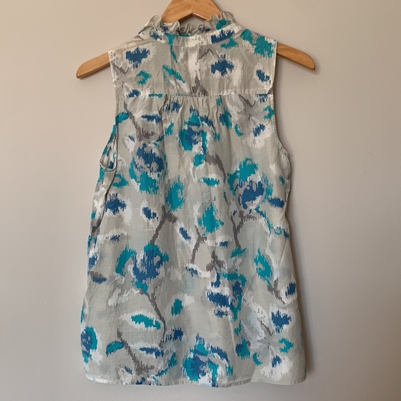 Loft Cotton and Silk blend sleeveless blouse - Picture 7 of 8